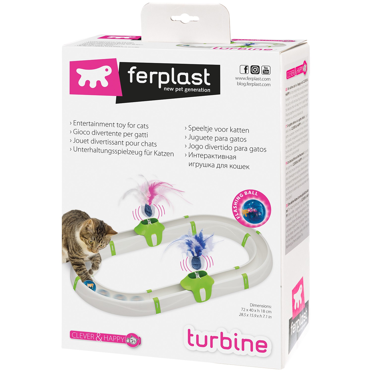 Интерактивная игрушка для кошек FERPLAST Turbine