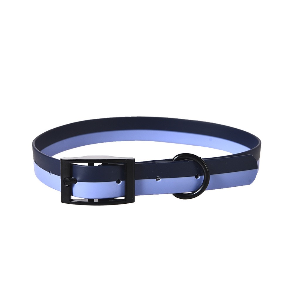 Ошейник для собак FOXIE Double color из биотана S 1,5х30-45см синий