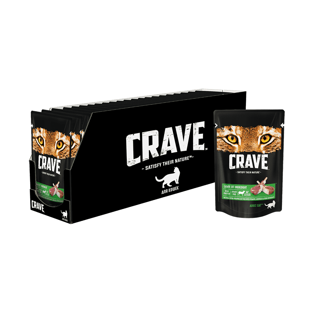 Корм для кошек CRAVE Ягненок пауч