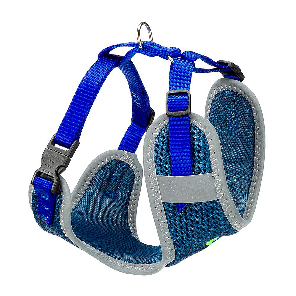 Шлейка для собак FERPLAST Nikita XS из дышащего нейлона, синяя, A: 19-26 см B: 28-40 см 10 мм