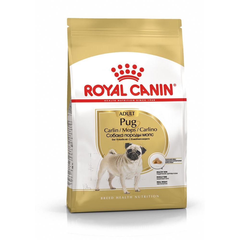 Корм для собак ROYAL CANIN Pug Adult сухой для породы мопс от 10 месяцев сух.