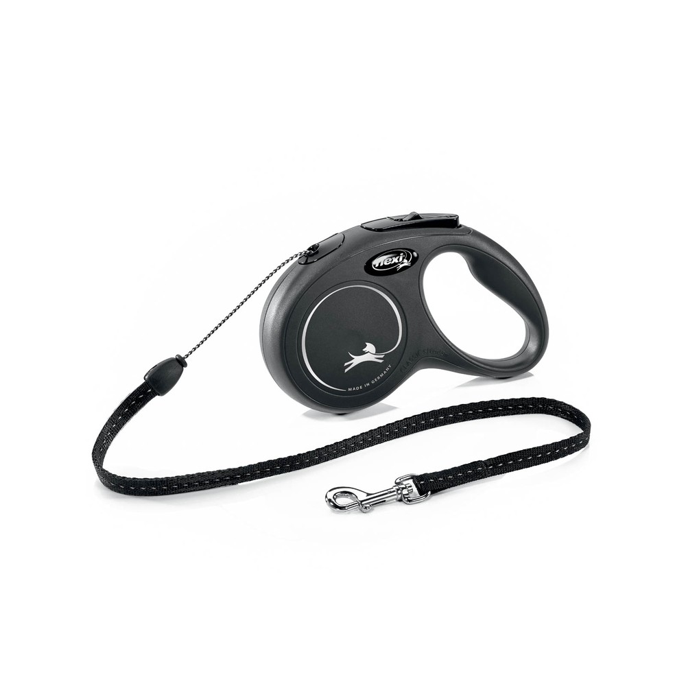 Рулетка для собак FLEXI Classic Basic S (до 12 килограммов) трос 5м черная