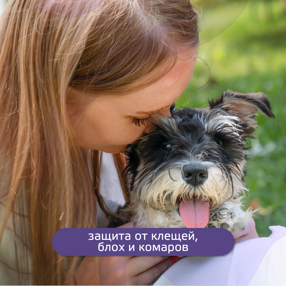 Капли для собак KRKA Атакса от иксодовых клещей, блох, вшей, власоедов (10-25кг веса) 2,5мл