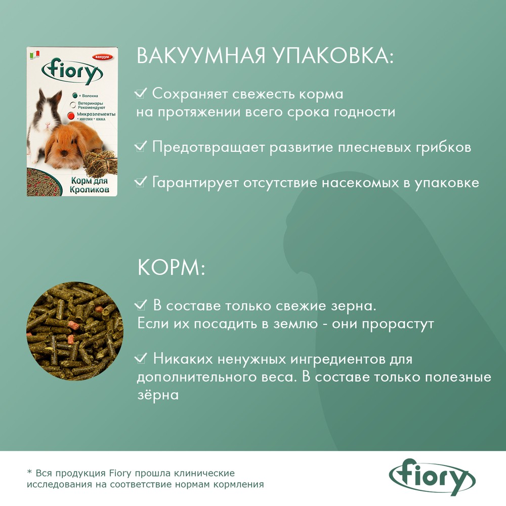 Корм для грызунов FIORY корм-гранулы для морских свинок и кроликов сух.