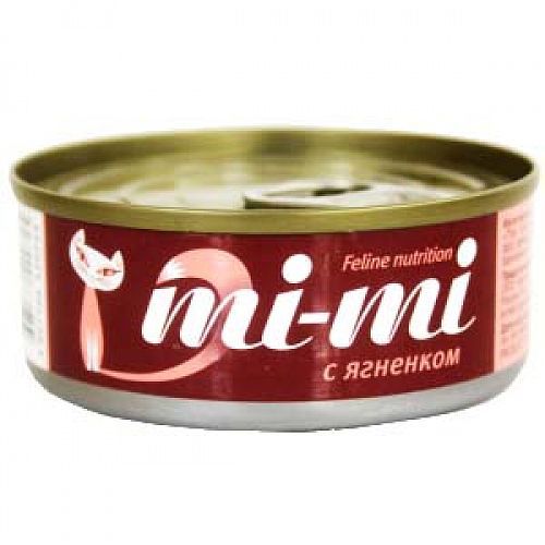 Корм для кошек MI-MI Кусочки в желе ягненок банка