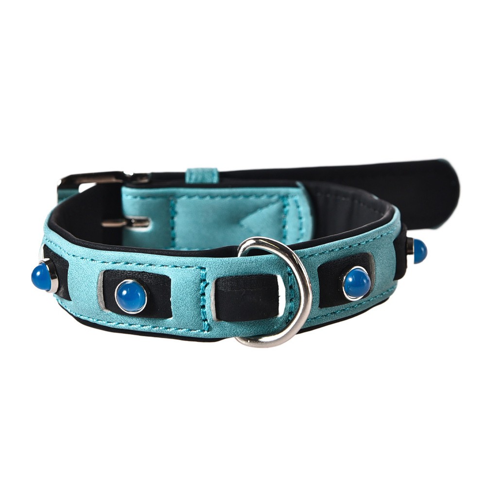 Ошейник для собак FOXIE Lagoon L 2,5х40-55см голубой