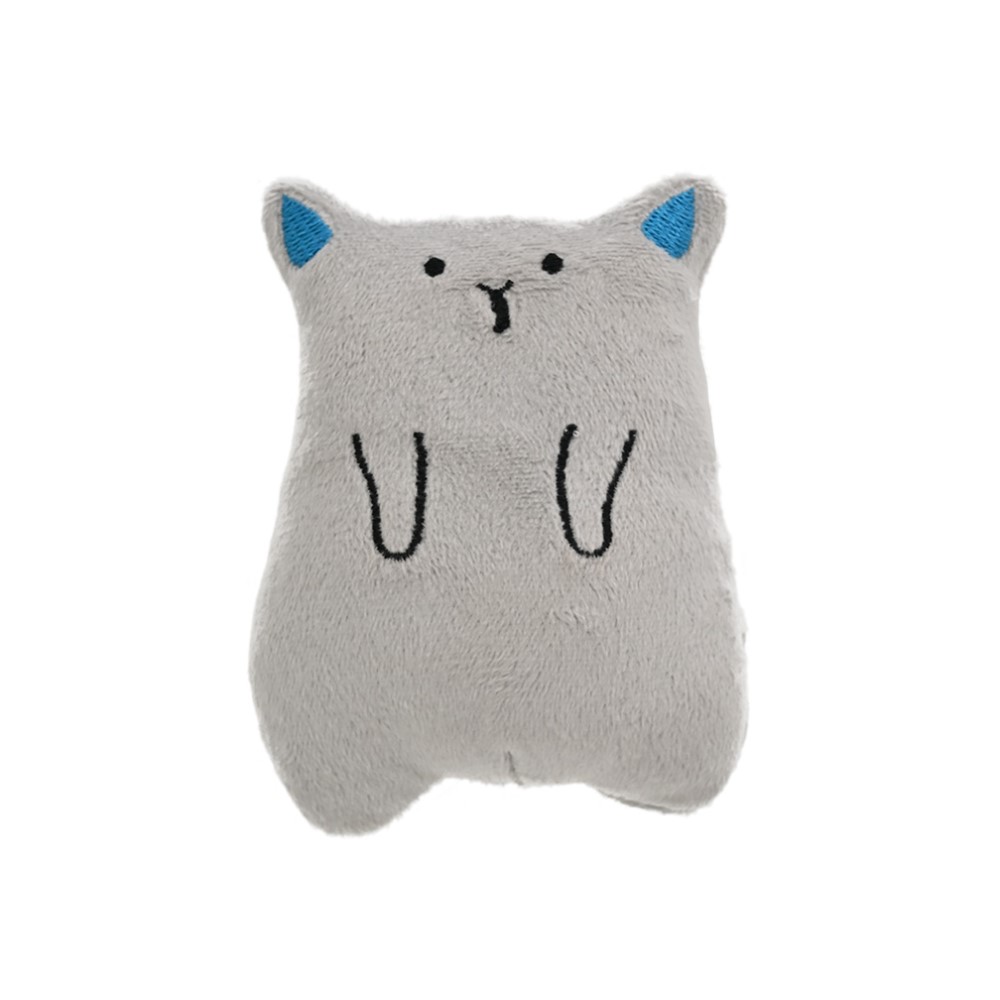Игрушка для кошек FOXIE Котик плюшевый с кошачьей мятой 6,3х11,3см