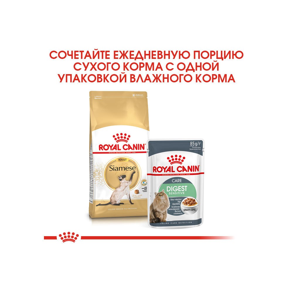 Корм для кошек ROYAL CANIN Siamese сбалансированный для Сиамской породы от 12 мес сух.
