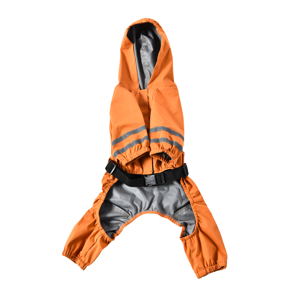Дождевик-комбинезон для собак FOXIE Orange Adventure S (длина спины 30см) оранжевый