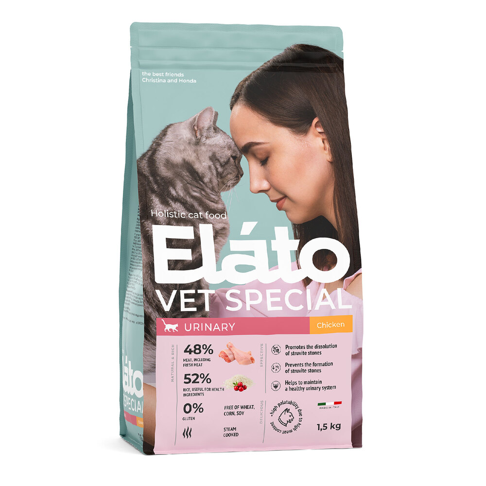 Корм для кошек ELATO Holistic Vet Special Urinary курица сух.