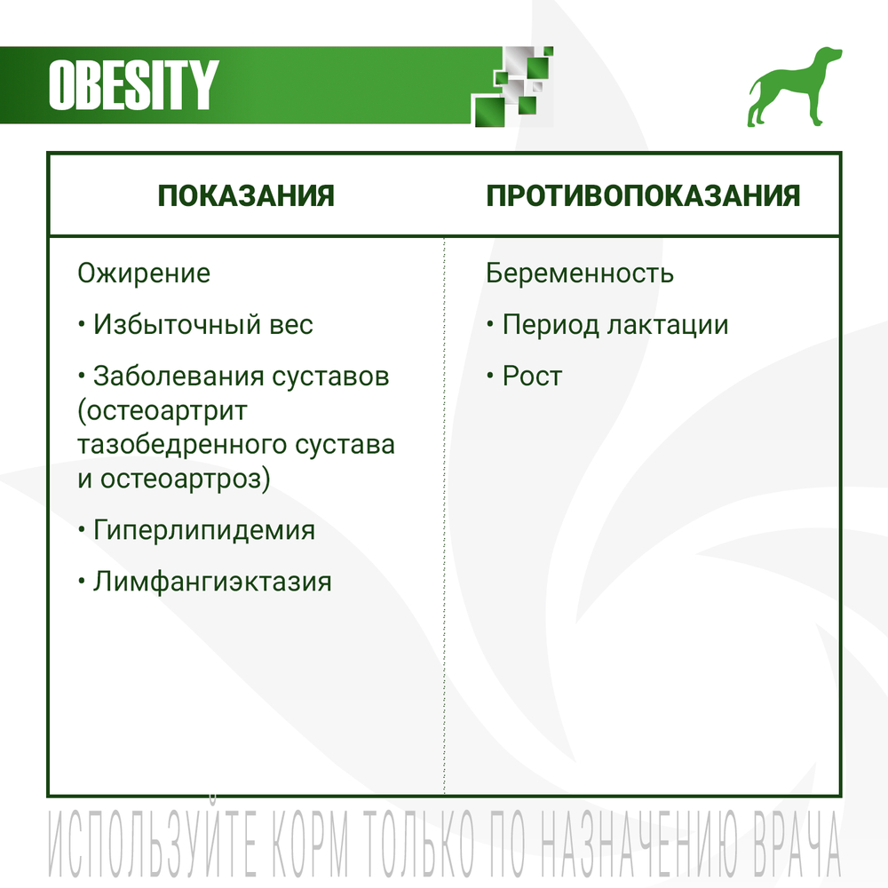 Корм для собак MONGE VetSolution Obesity при ожирении сух.