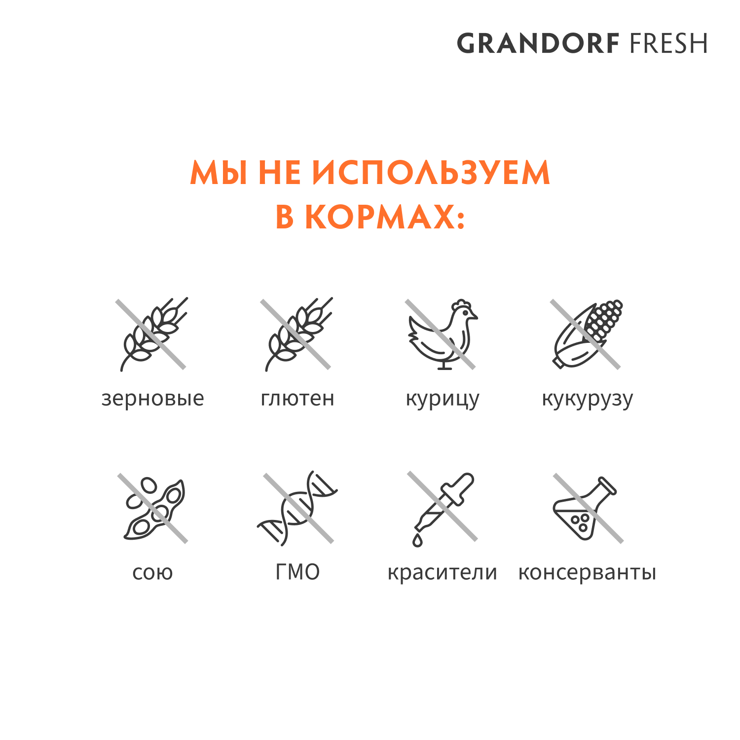 Беззерновой корм с живыми пробиотиками для собак GRANDORF Fresh Dog Mini свежее мясо ягненка с бататом для мелких пород сух.