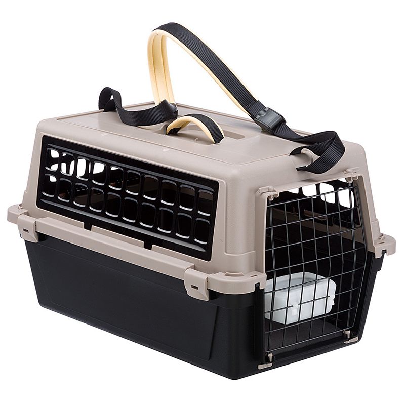 Переноска для животных FERPLAST Atlas 20 Trendy+ (черная, с ремнём) 37х58х32см
