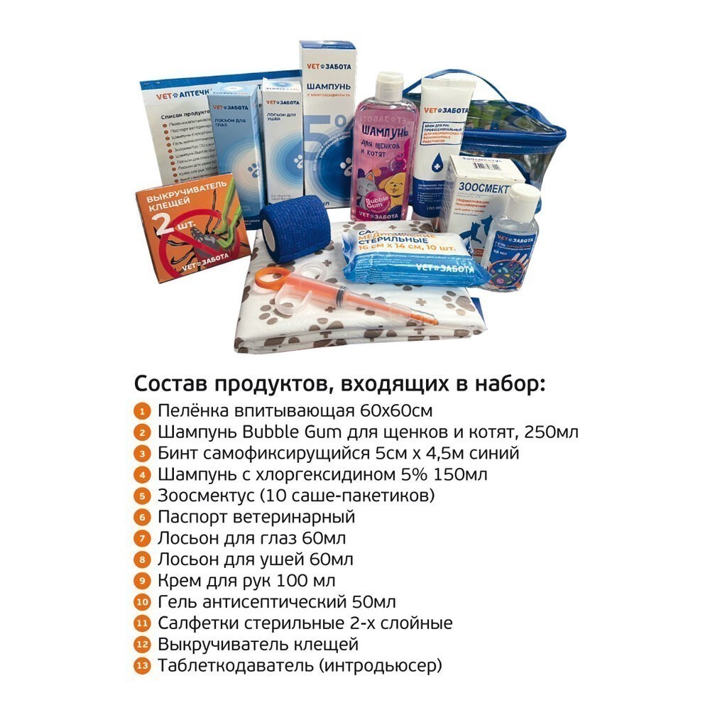 Ветеринарная аптечка VETЗАБОТА
