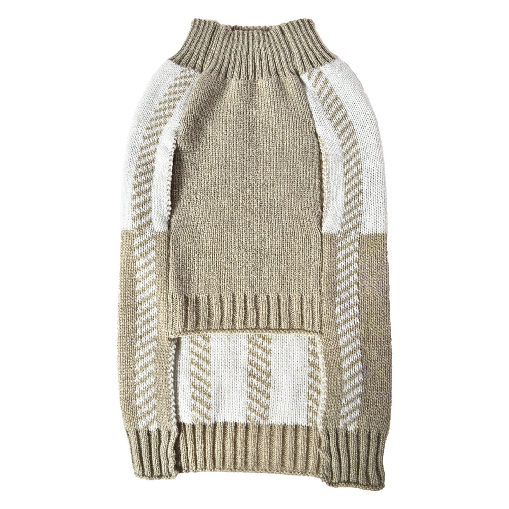 Свитер для собак FOXIE Beige geometry бежевый