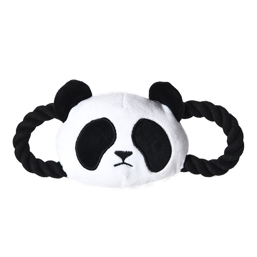 Купить Игрушка для собак FOXIE Panda Тяни-толкай с пищалкой 20,5x8,5см в  Бетховен