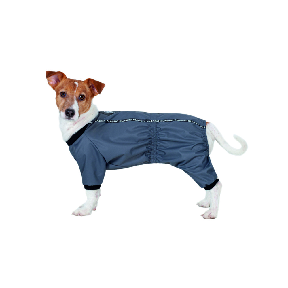 Дождевик для собак DOGMODA Мартин (серый) унисекс 5 размер L