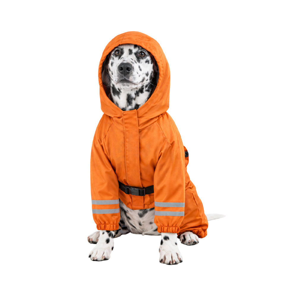 Дождевик-комбинезон для собак FOXIE Orange Adventure XL (длина спины 45см) оранжевый