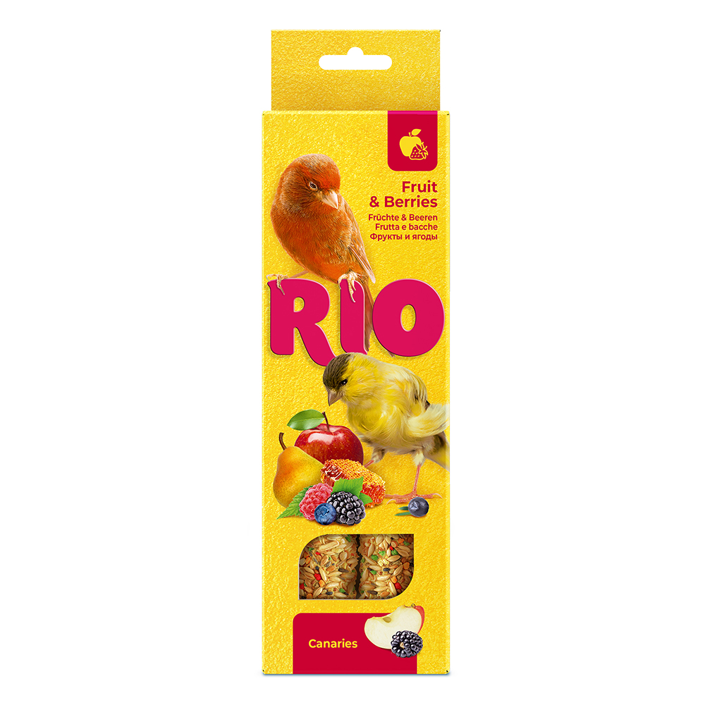 Лакомство для птиц RIO Палочки для канареек с фруктами и ягодами, 2х