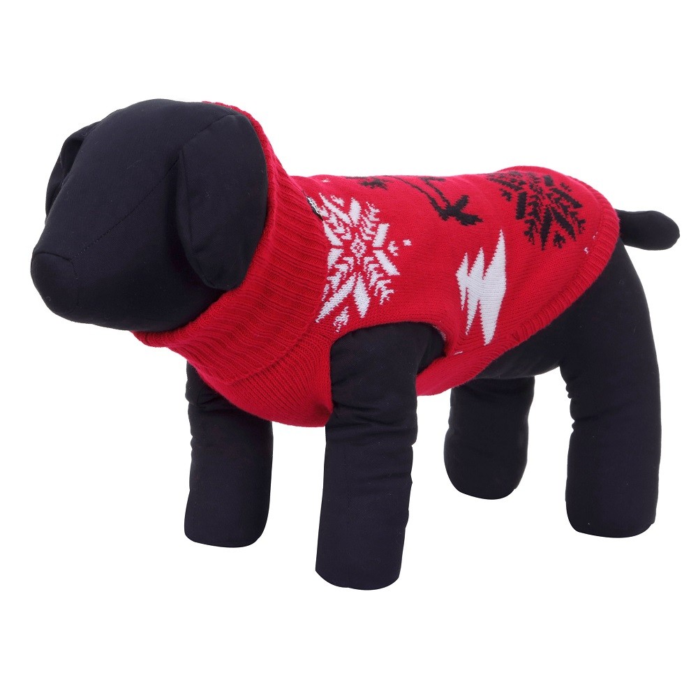 Свитер для собак RUKKA Pets Merry Красный Размер M