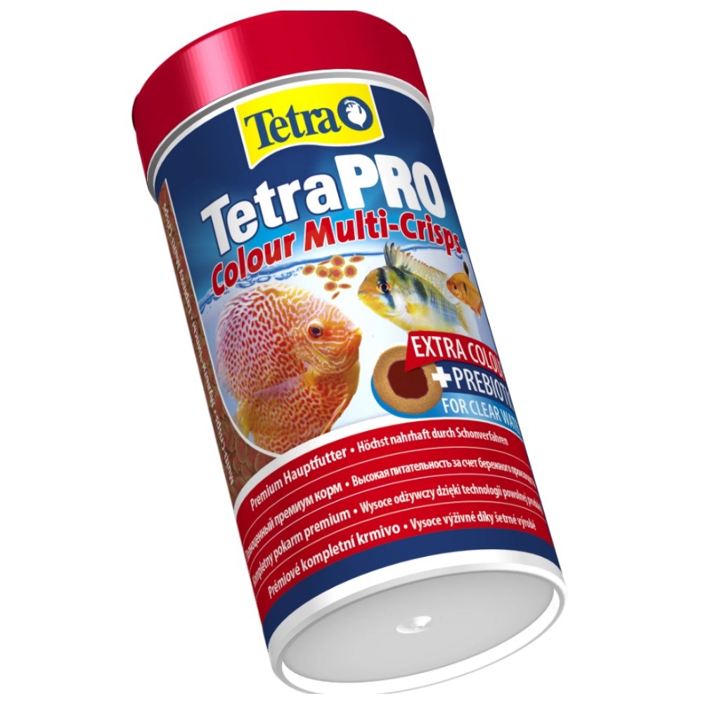 Корм для рыб TETRA PRO Colour корм-чипсы для улучшения окраса всех декоративных рыб 500мл