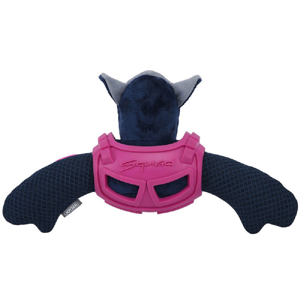 Игрушка для собак JOYSER Squad Белка J-Rell в броне с пищалкой M/L розовая, 32см