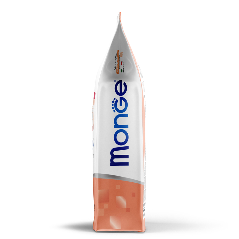 Корм для щенков MONGE Dog Speciality Line Monoprotein для мелких пород, из лосося с рисом сух.