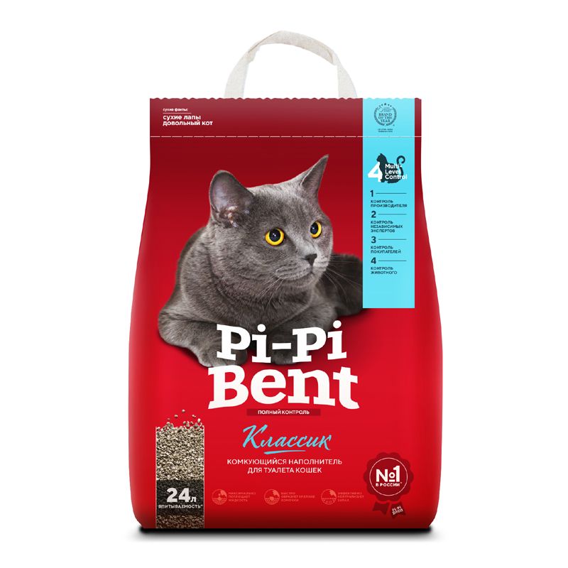Наполнитель для кошачьего туалета PI-PI BENT Classic комкующийся