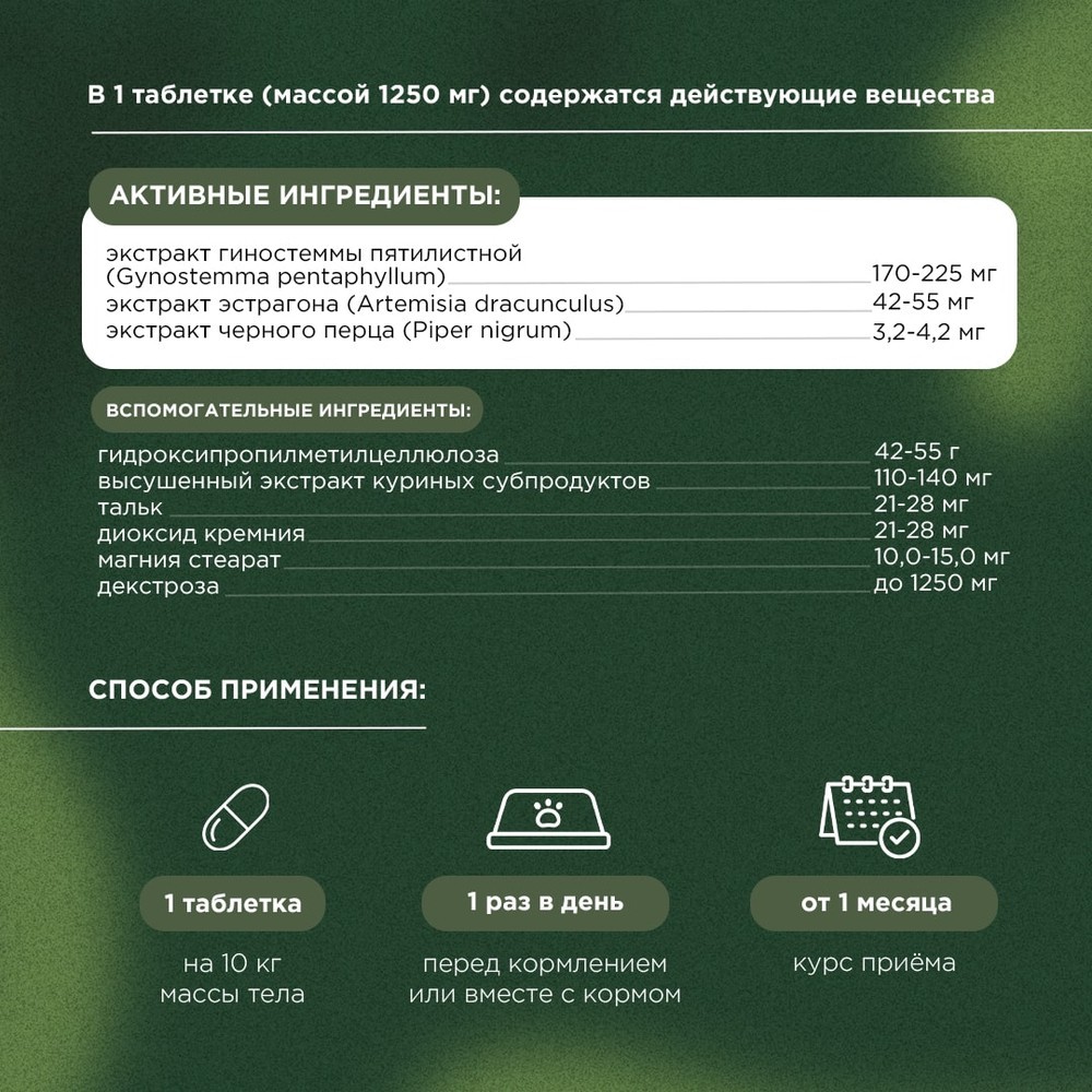 Витамины для собак Prophyto Энерджи Буст, 30 таб.