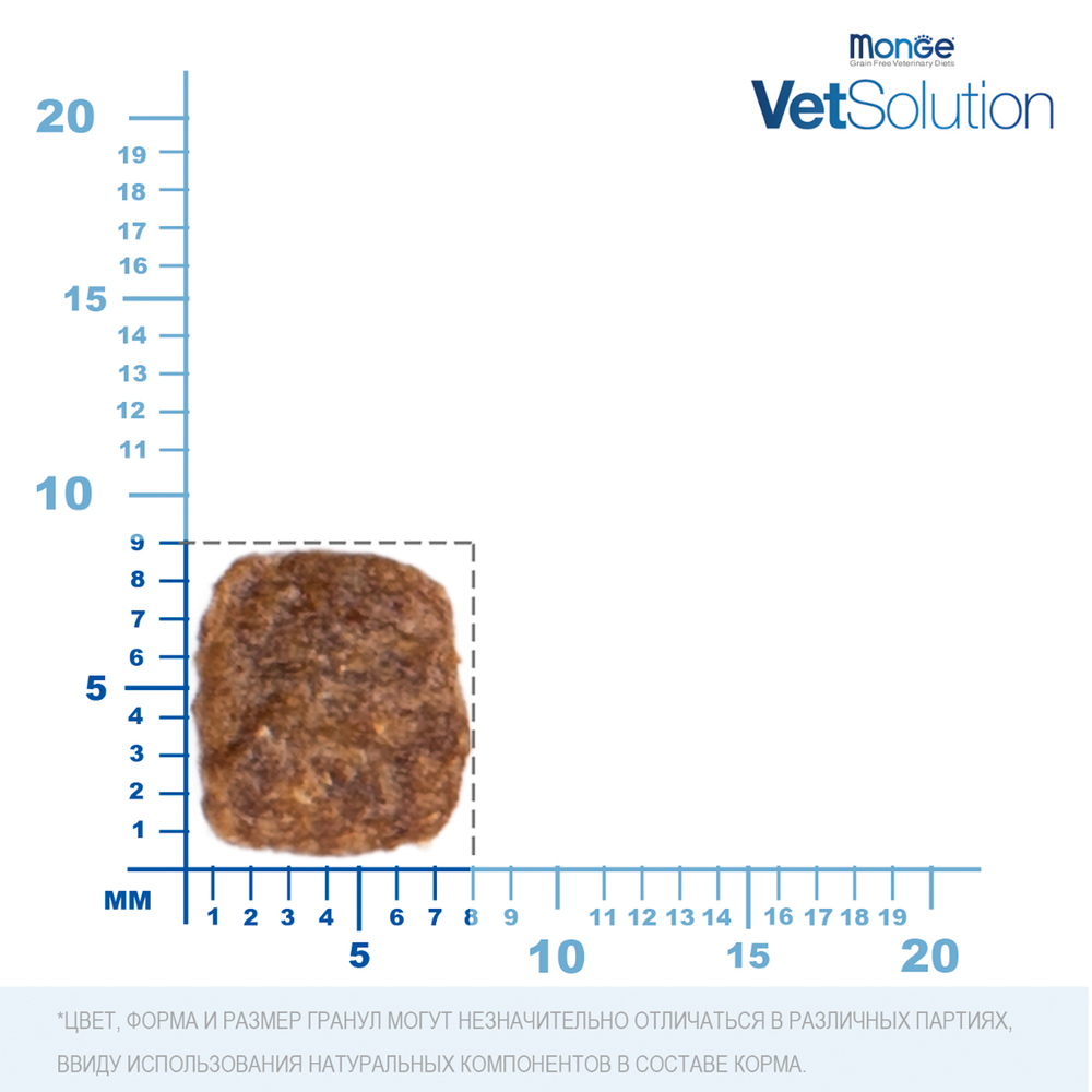 Корм для кошек MONGE VetSolution Hepatic при заболеваниях печени сух.