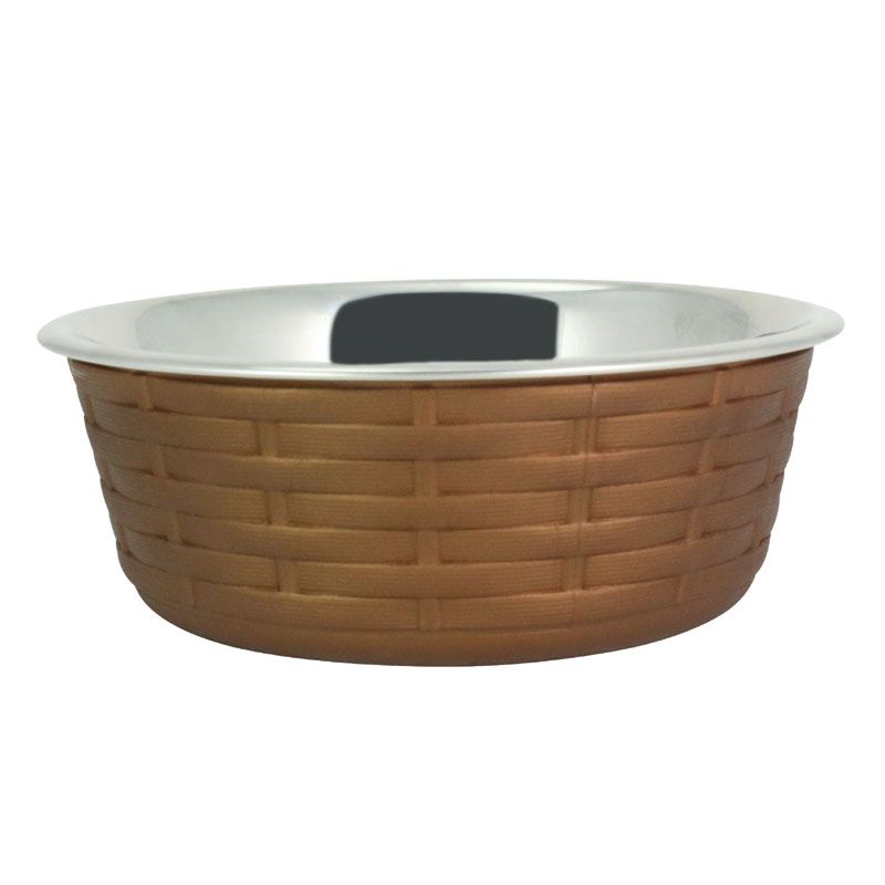 Миска для животных FOXIE Woven Fusion Bowl металлическая 400мл