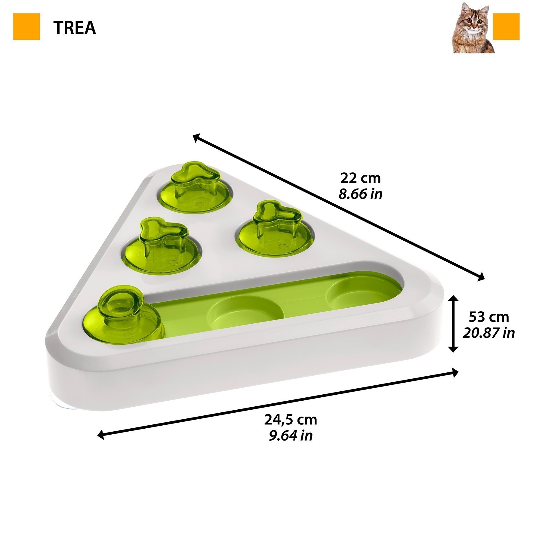Игрушка-кормушка для собак и кошек Ferplast TREA интерактивная
