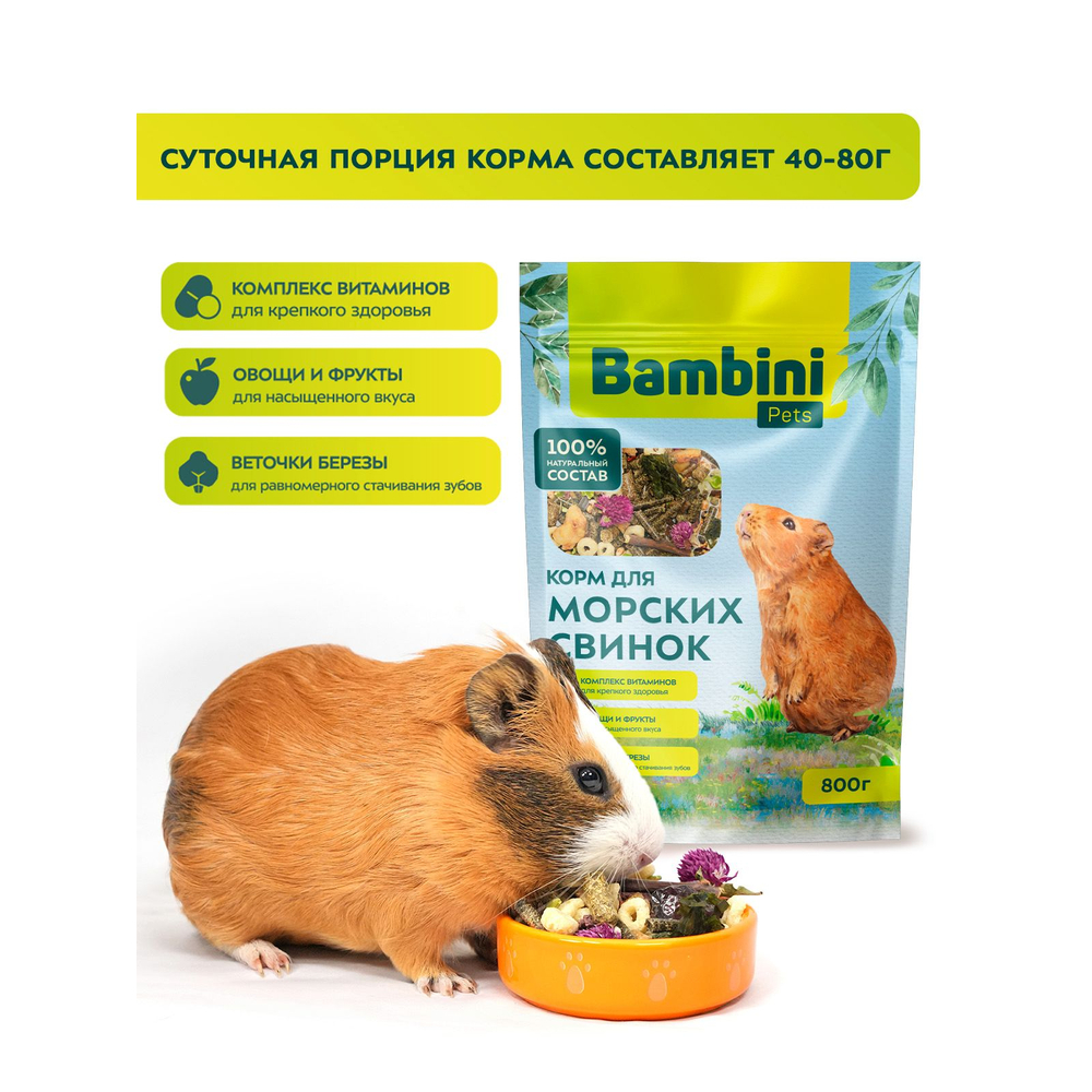 Корм для грызунов BAMBINI PETS для морских свинок