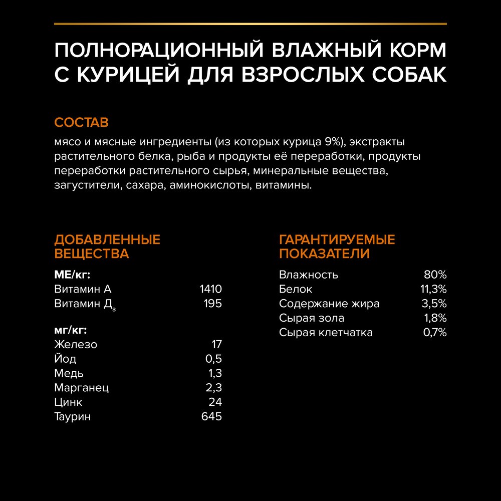 Корм для собак PRO PLAN для мелких и карликовых пород, с курицей в соусе пауч