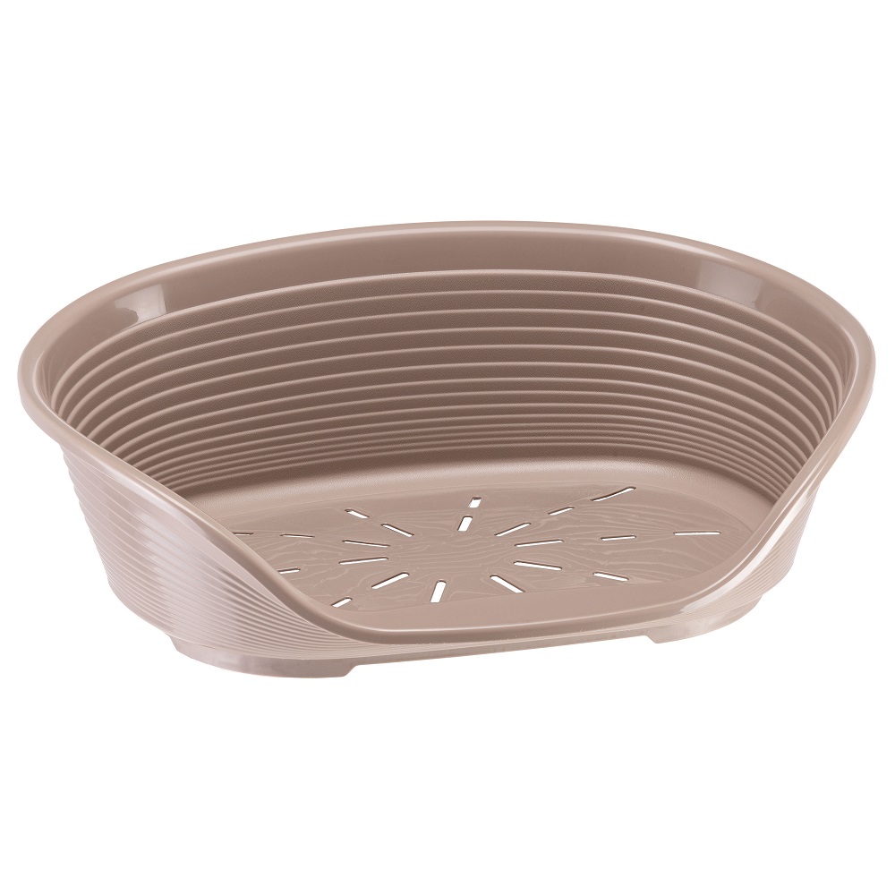 Лежак для собак FERPLAST Siesta Deluxe 2, пластиковый, капучино, 49х36хh 17,5см