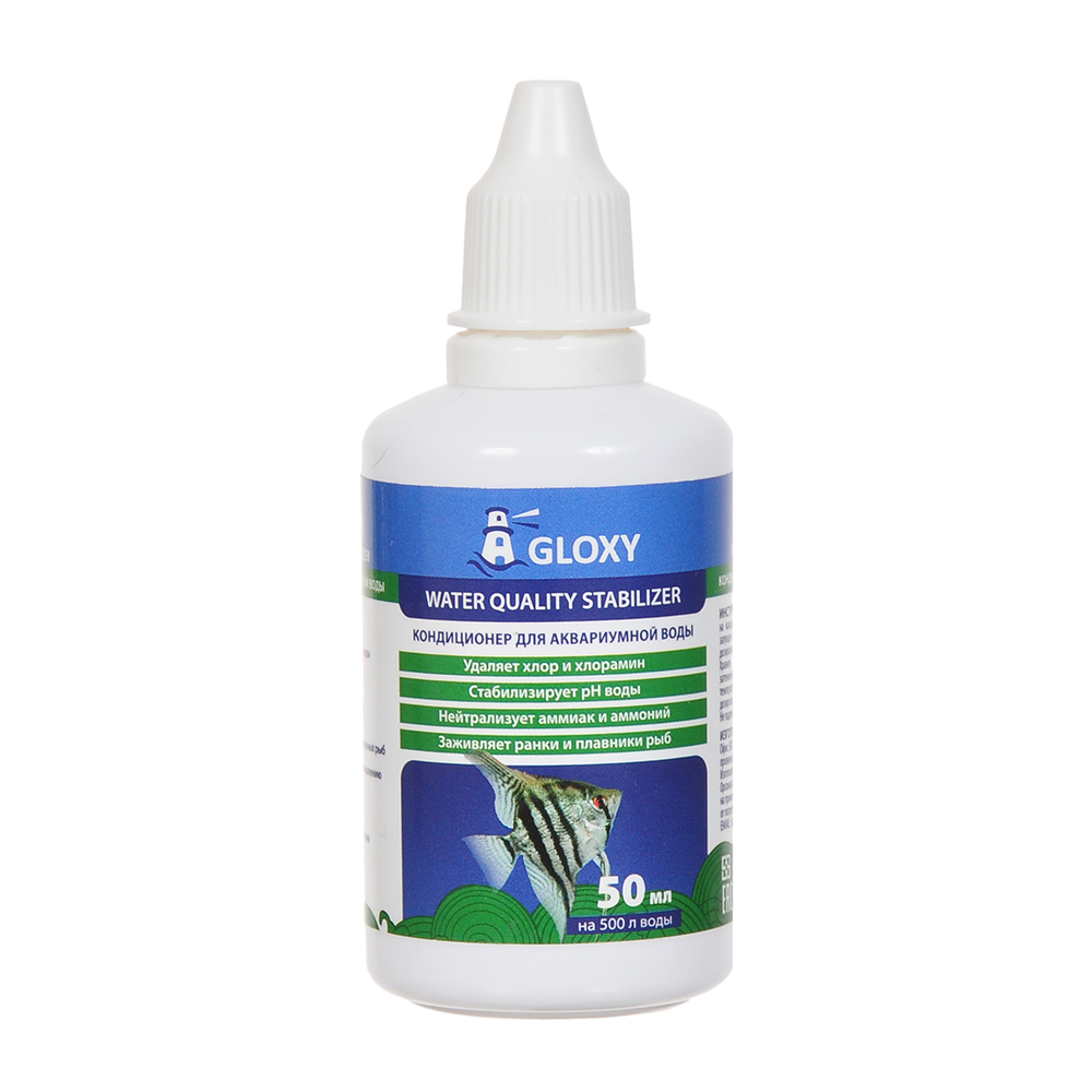 Кондиционер для подготовки воды GLOXY Water Quality Stabilizer 50мл на 500л