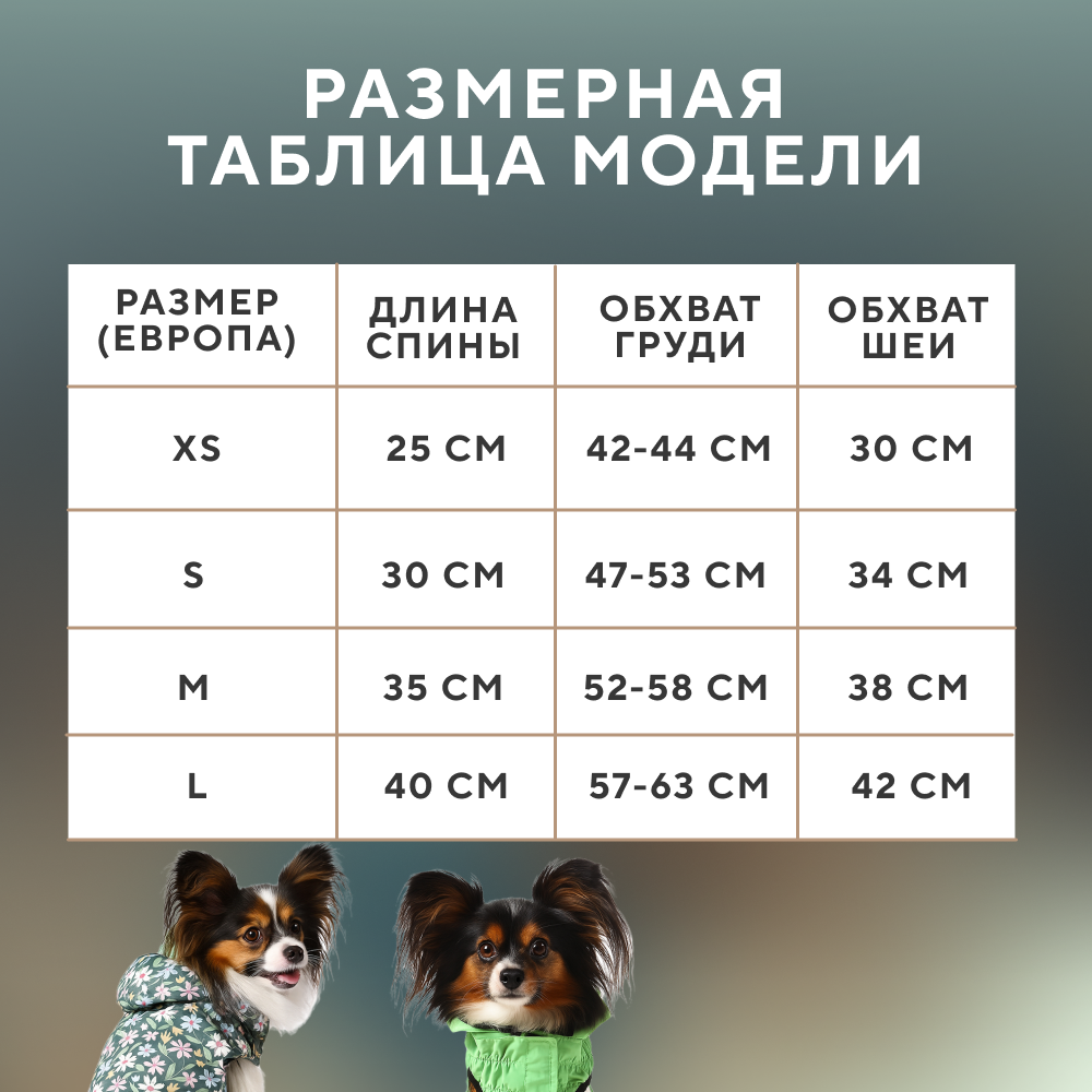 Плащ для собак FOXIE Flower glade двухсторонний разноцветный