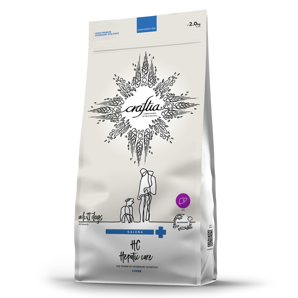 Корм для собак CRAFTIA Galena Dog Hepatic Care при заболеваниях печени сух.