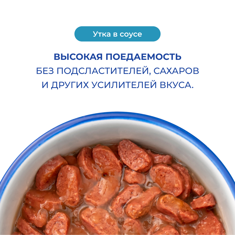 Корм для кошек JARVI для стерилизованных, кусочки в соусе, утка пауч