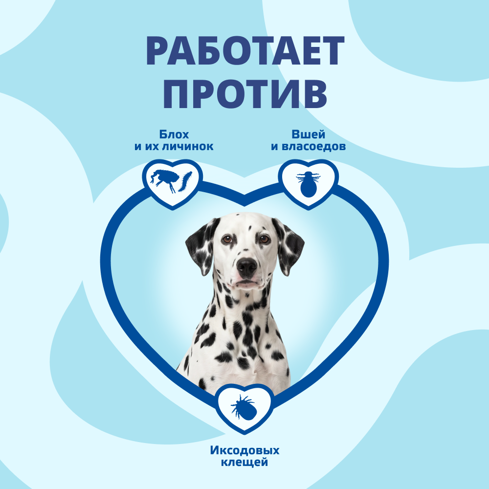 Капли для собак KRKA Фиприст Комбо от клещей и усиленным действием против блох (20-40кг) 2,68мл, 1 пипетка