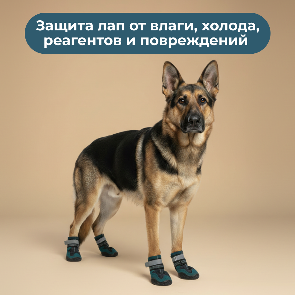 Ботинки для собак FOXIE Thunder XXXXL 10,4х7,5см синие