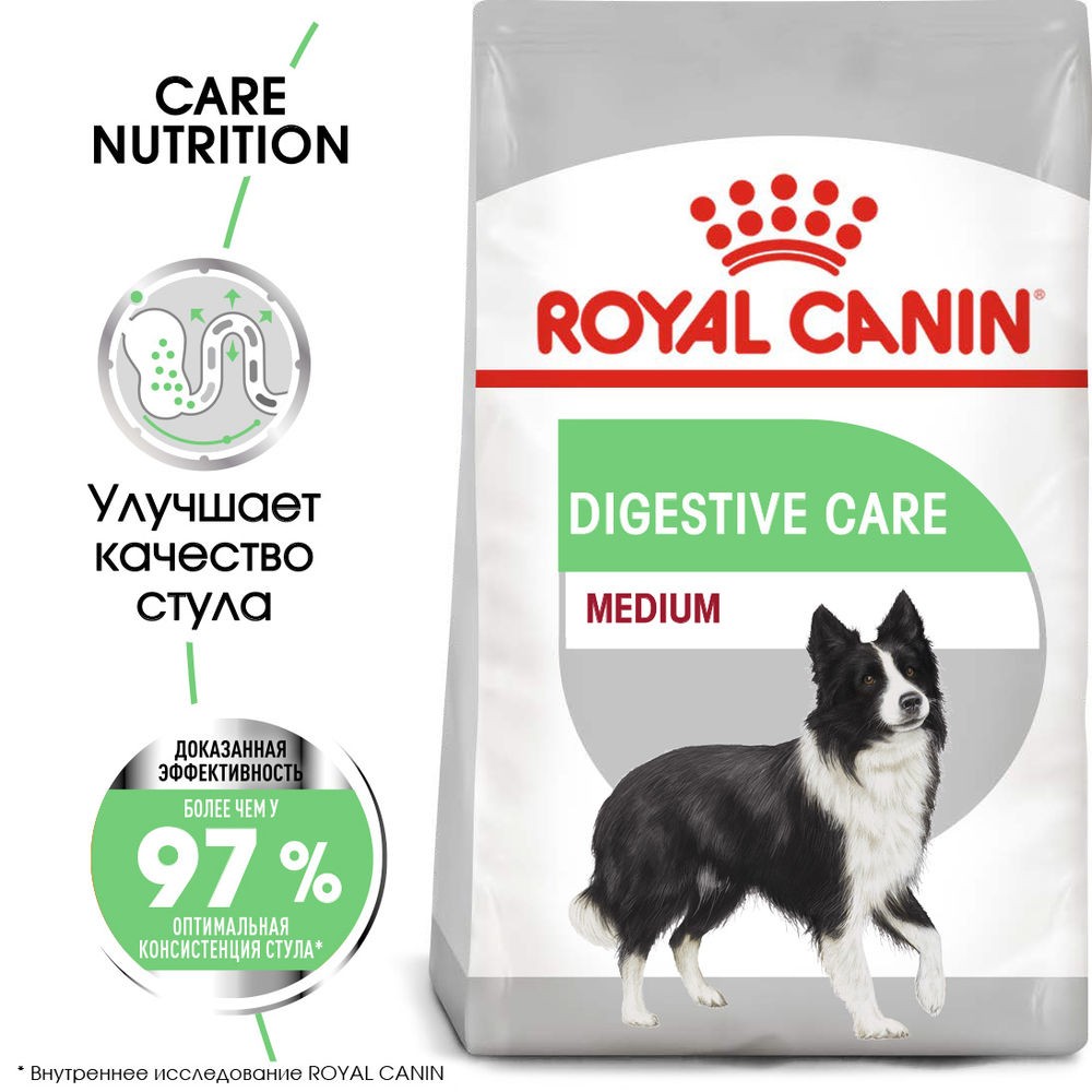 Корм для собак ROYAL CANIN Medium Digestive Care для средних пород с чувств.пищеварением сух.