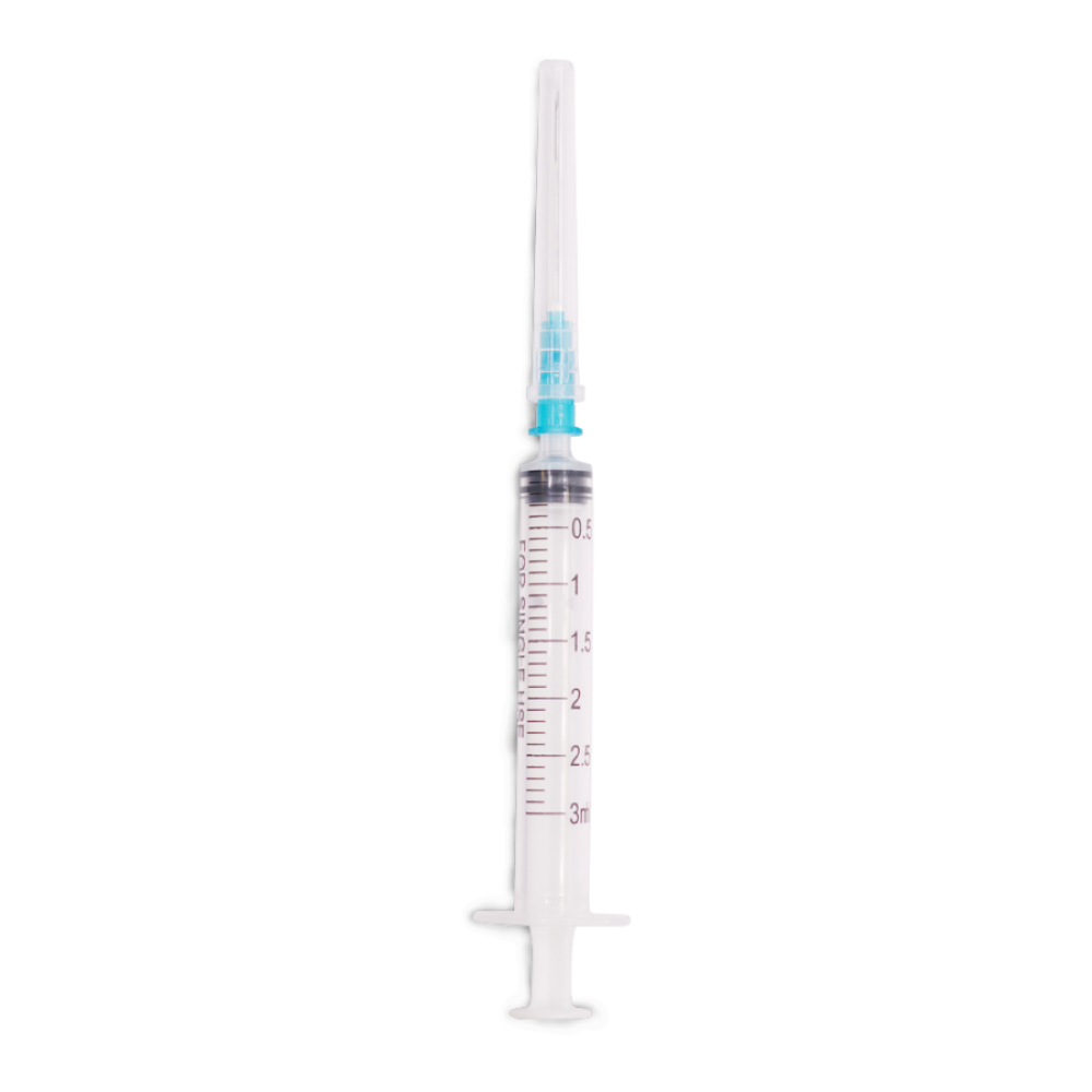 Шприц одноразовый 3мл 3-х компонентный VitaVet PRO с иглой 23G 0,6х32мм