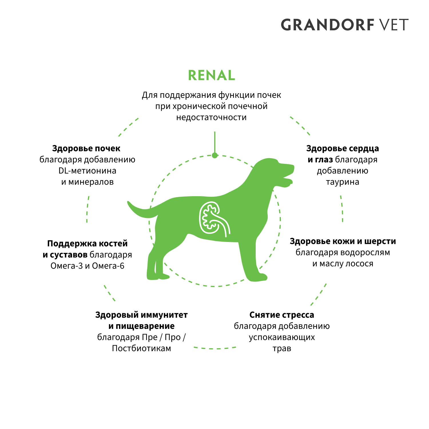 Корм для собак GRANDORF VETERINARY DIET Dog Renal сух.