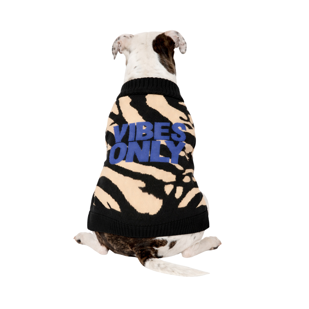 Свитер для собак FOXIE Vibes Only XL (длина спины 45см) анималистичный