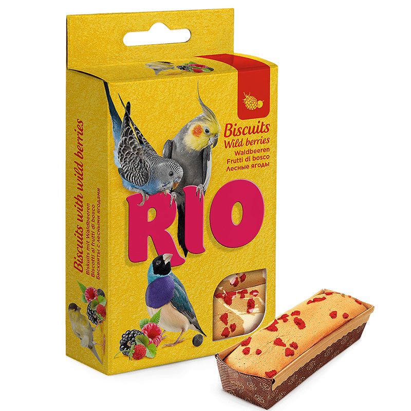 Лакомство для птиц RIO Бисквиты с лесными ягодами 5х