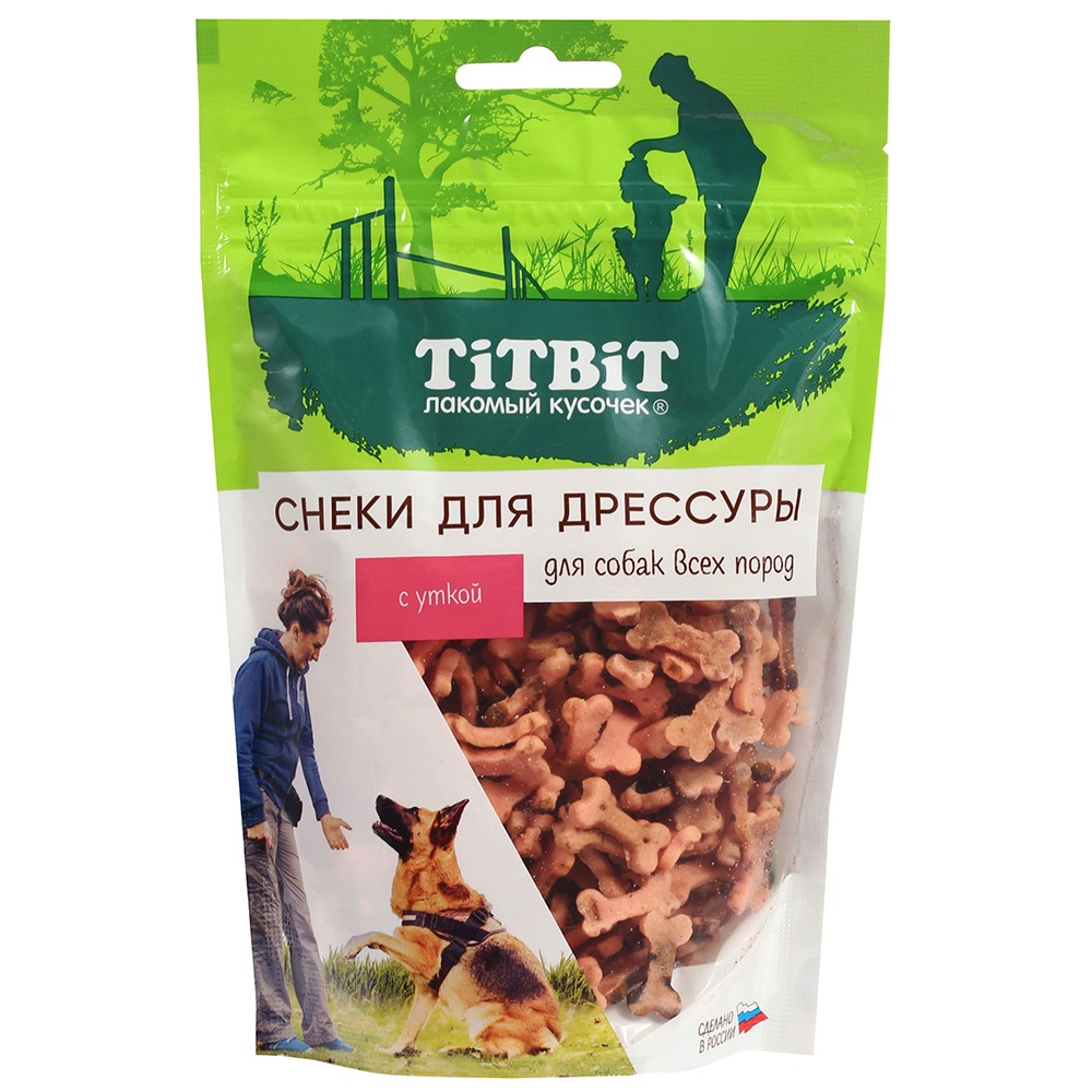Лакомство для собак TITBIT Снеки для дрессуры с уткой