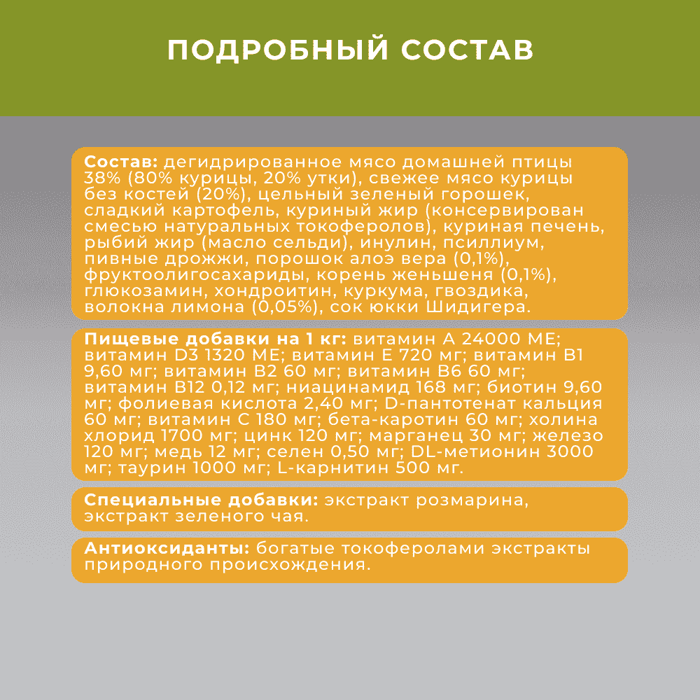 Корм для собак ELATO Holistic для средних и крупных пород, курица с уткой сух.