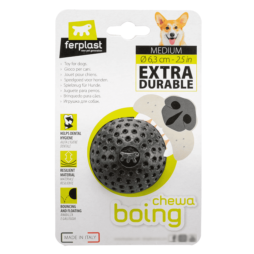 Игрушка для собак FERPLAST Chewa Boing мяч жевательный, размер М