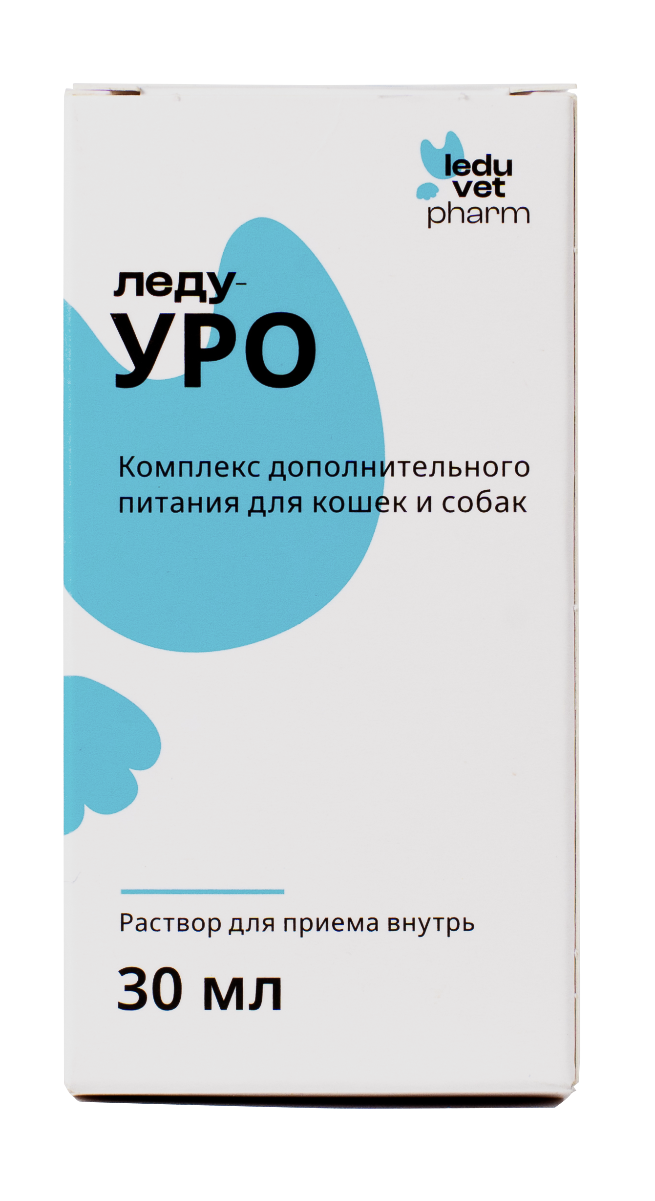 Комплекс LEDUVET Леду-Уро для кошек и собак для профилактики и лечения МКБ и цистита, 30мл
